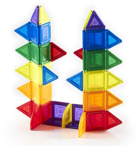 Guidecraft Baukasten PowerClix Solids 70-teilig - Lernspielzeug Magnetisch-3
