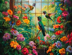 SunsOut puzzle Garden Beauty - puzzle de 500 pièces pour adultes