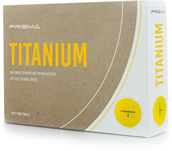 Masters Prisma Titanium Golf Balls (Box of 12) - Yellow -