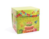 Graine Creative Karton Geschenkbox Geburtstag 15x15x15 cm Geschenk bunt