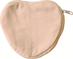 Graine Creative porte-monnaie cœur en coton jouet créatif 10x10 cm