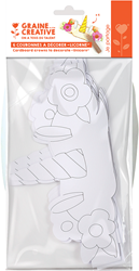 Graine Creative unicorn Bastelkronen Karton 6 Stück für Kinder