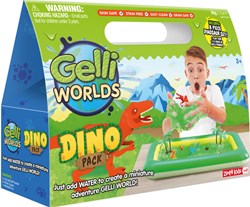 Zimpli Kids Dino-Spielset Gelli Worlds - Abenteuerliches Spielzeugpaket