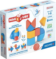 Geomag Geomag Magicube Recycled 3 Shapes Animals 9 pcs