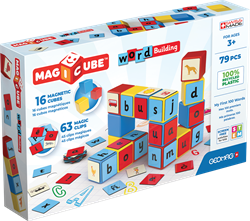 Geomag Geomag Magicube Word Building Recycled Clips 79 pcs