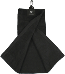 Masters Tri-Fold Towel Black - Black -