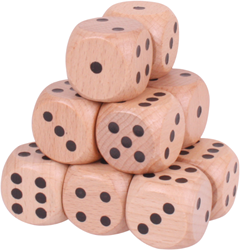 Bigjigs Natürliche Riesenwürfel (12)