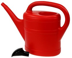 Fiskars Gießkanne 10 Liter Rot - Kunststoff Gartenkanne für draußen