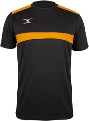Gilbert T-Shirt Photon Schwarz Gelb - Kinder Sportshirt - 116 - Trainingsshirt