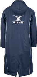 Gilbert Rugby Jacke Touchline blau - L / XL - warme Sportjacke