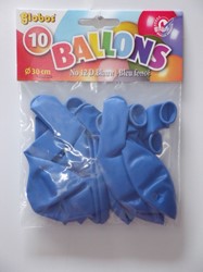 Globos 10 blaue Luftballons in einer Tüte