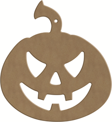 Gomille figurine citrouille MDF - jouet créatif décoration 15x16 cm