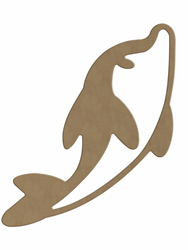 Gomille figurine dauphin MDF 32 cm - jouet créatif décoration