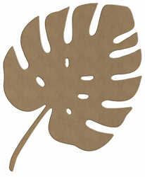 Gomille figure MDF Monstera 35 cm - décoration créative pour enfants