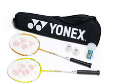 Yonex set de badminton 2 joueurs - raquettes et volants inclus