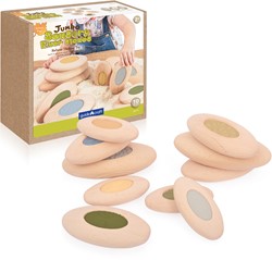 Sensorische rivierstenen hout