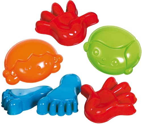 Gowi Sandformen Spielzeug Set - bunte Strandformen für Kinder