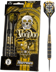 Harrows fléchettes steeltip Voodoo Brass 23g - noir - darts
