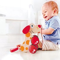 Hape houten trekdier hond