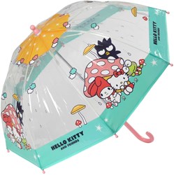 Micki Hello Kitty Kinder-Regenschirm - transparent, leicht, Regenaccessoire