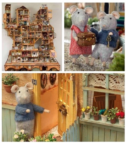 Het Muizenhuis livre de tricot créatif - Patrons Sam et Julia maison de poupée-2