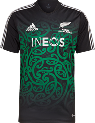 MAORI PERF TEE BLACK/TEAGRN