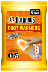 HotHands chauffe-pieds - chauffe-orteils - 8 heures de chaleur - 5 paires - orange