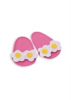 Heless chaussons poupée fleurs roses pour poupée 28-35 cm jouet