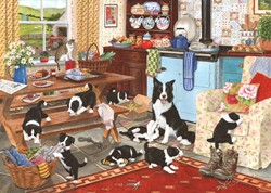 House of Puzzles Collie Wobbles 1000 Piece Puzzle