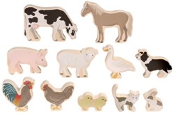 Micki Houten boerderijdieren (11delig)