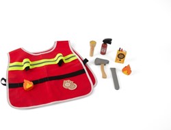Dantoy Holz Feuerwehr Spielset in Box 10-teilig für Kinder