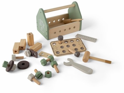 Dantoy Houten gereedschapsbox 26delig in doos
