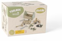 Dantoy Houten gereedschapsbox 26delig in doos-2