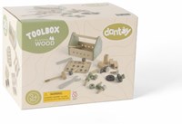 Dantoy Houten gereedschapsbox 26delig in doos-3