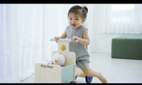 PlanToys Jouets en bois Vélo de livraison - Verger-3
