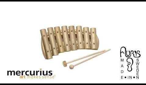 Auris Glockenspiel diatonisch gebogen 8 Töne Musikinstrument Spielzeug-2