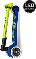 Micro Kinderroller Maxi Micro klappbar LED blau orange gelb neon