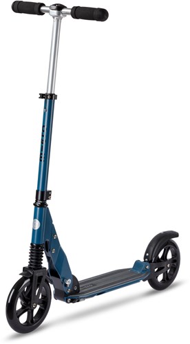 Micro Tretroller Suspension Blau - Kinderroller mit Doppel-Federung und verstellbarem Lenker