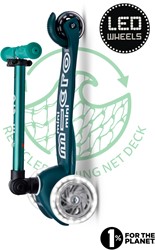 Micro Mini Micro scooter foldable ECO LED Green