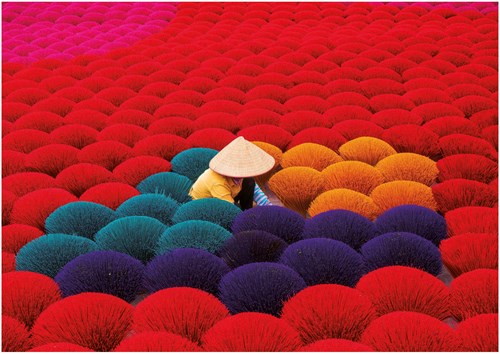 Educa Puzzle Incense Village Vietnam 1000 Teile bunt