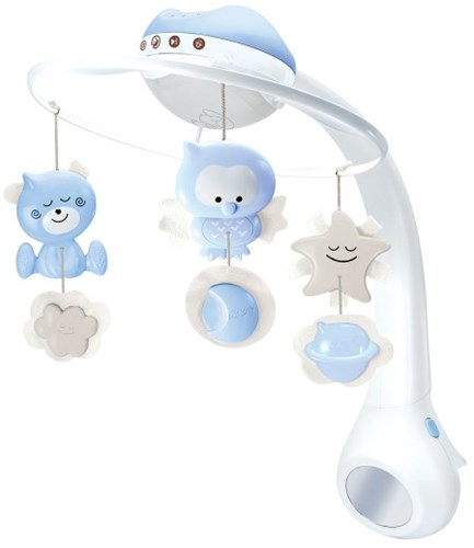 Infantino Musikmobile 3-in-1 Projektor Blau Babyzimmer Nachtlicht