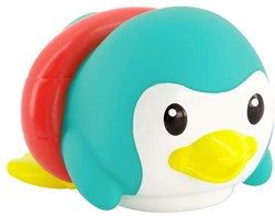 Infantino Badespielzeug Pinguin - Kick & Swim für Babys, bunt