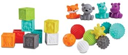 Infantino jouet sensoriel balles blocs animaux pour bébés