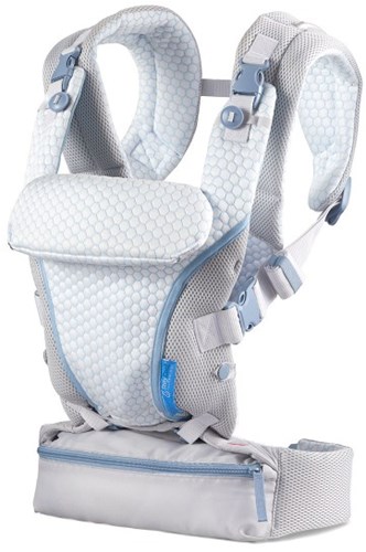 Infantino Babytrage ergonomisch 4-in-1 StayCool verstellbar blau