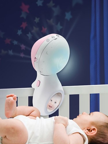 Infantino Musikmobile Projektor Babyzimmer 3-in-1 rosa beruhigend-2