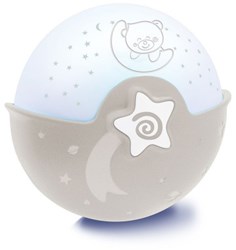 Infantino projecteur veilleuse bébé gris ciel étoilé et sons apaisants