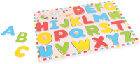 BigJigs puzzle en bois alphabet lettres majuscules jouet éducatif-2