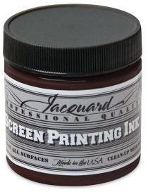 Jacquard encre sérigraphie 118 ml marron peinture textile tissu papier