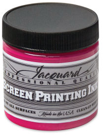 Jacquard encre sérigraphie 118 ml rouge rubis - peinture textile permanente