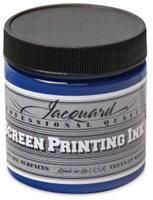 Jacquard encre de sérigraphie 118 ml - peinture textile cyan primaire
